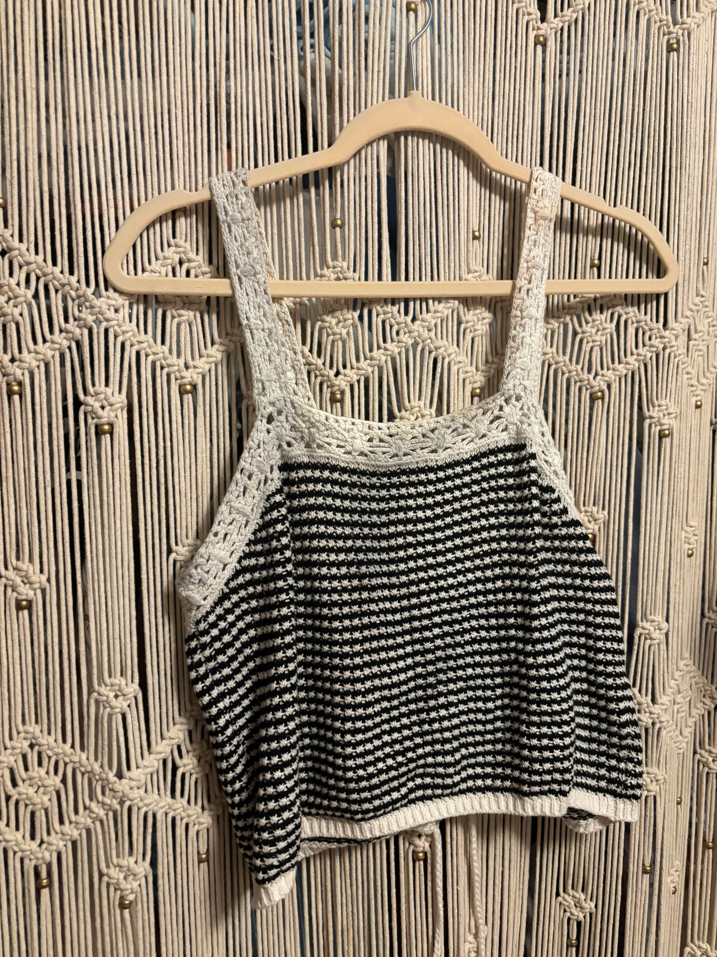 Aerie Crochet Cropped Tank Top (S)