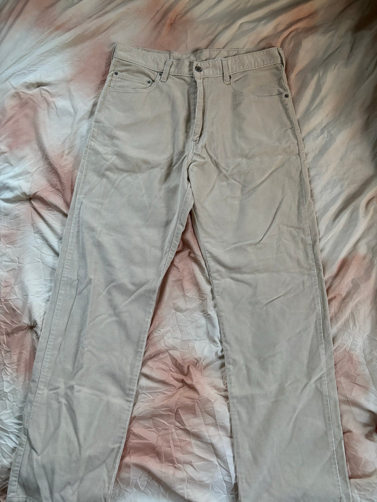 Levi’s Corduroy Cream Pants (34)