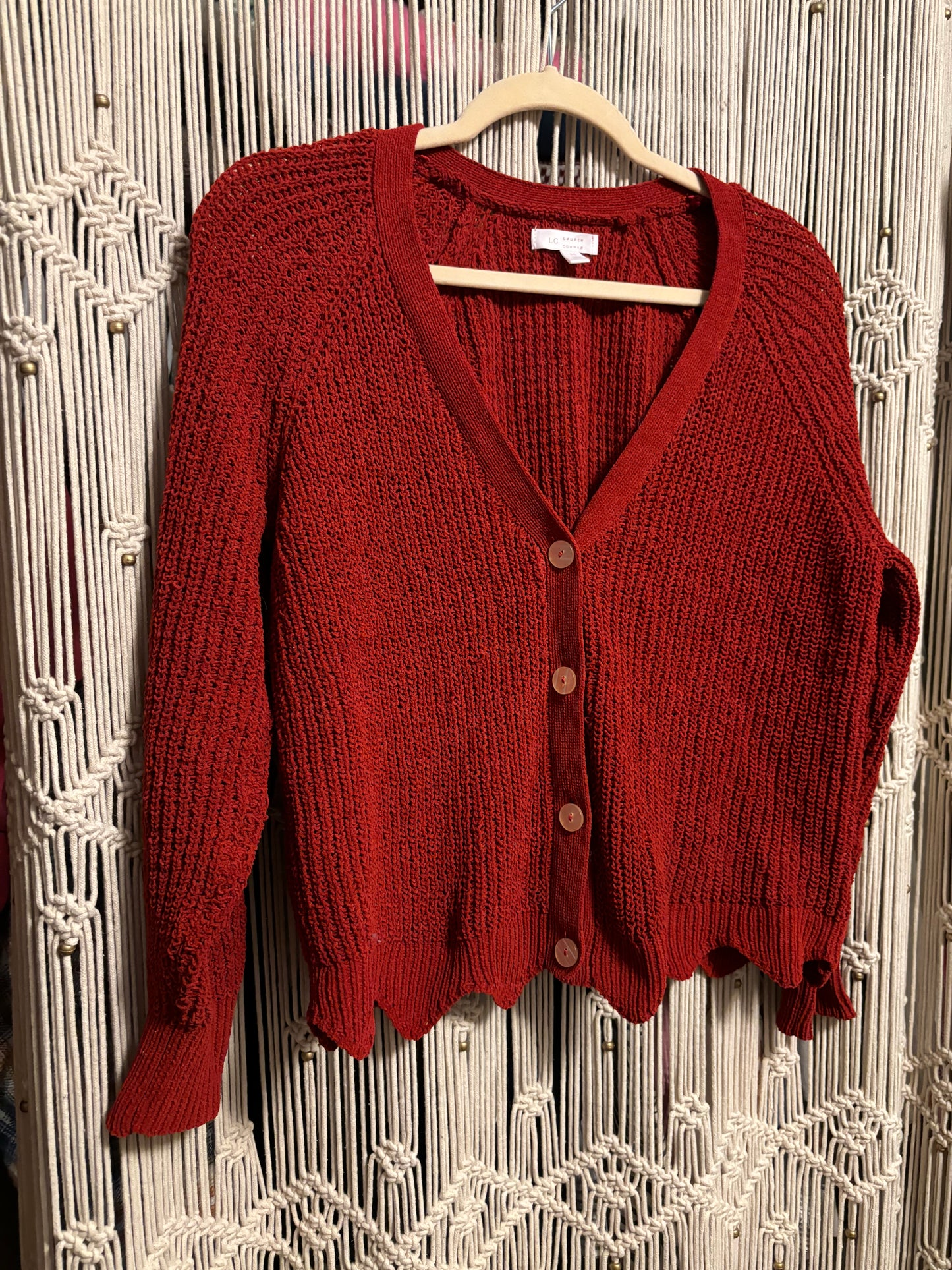 Red Cardigan (M)