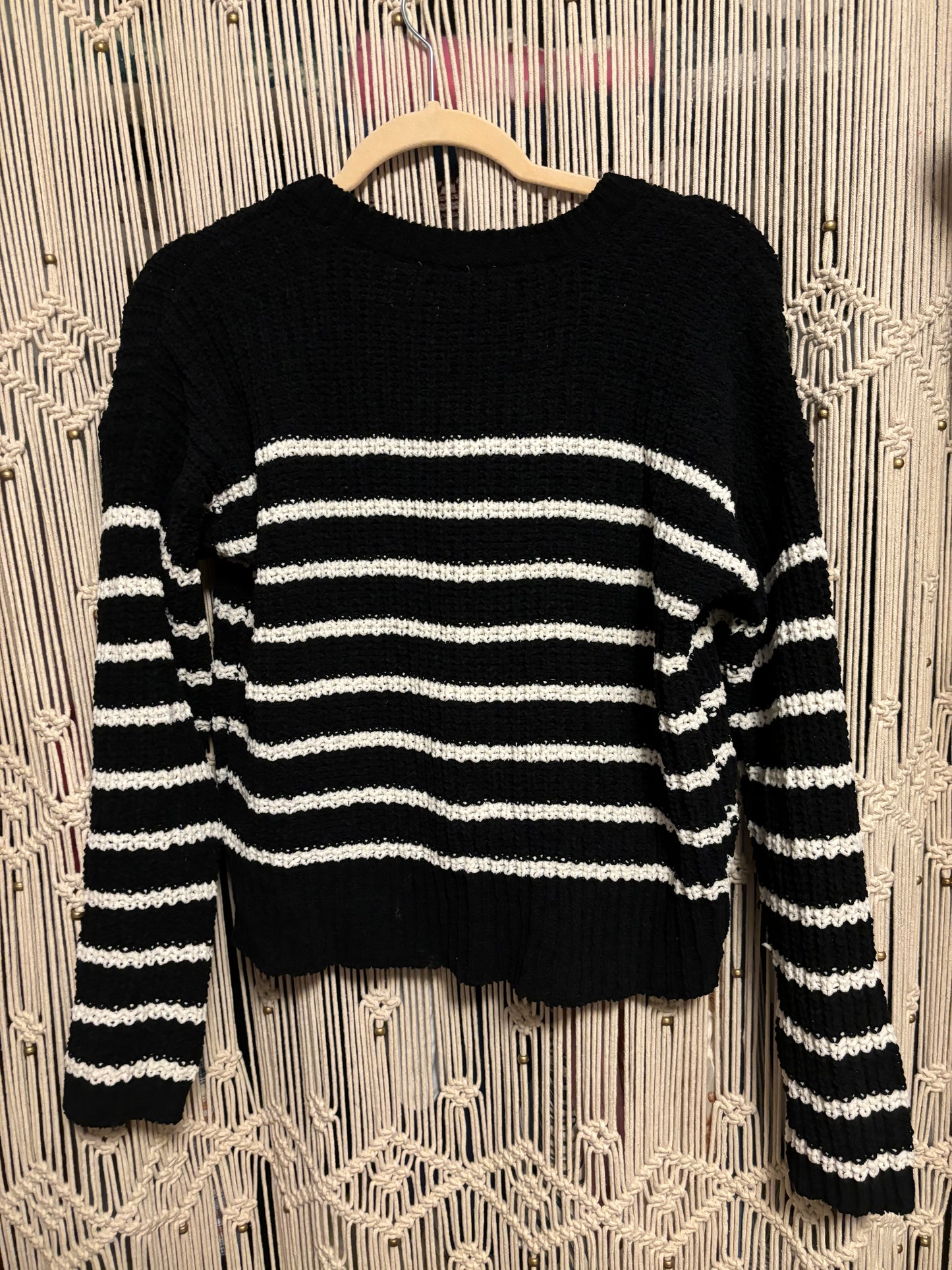 Black Stripe Sweater (L)