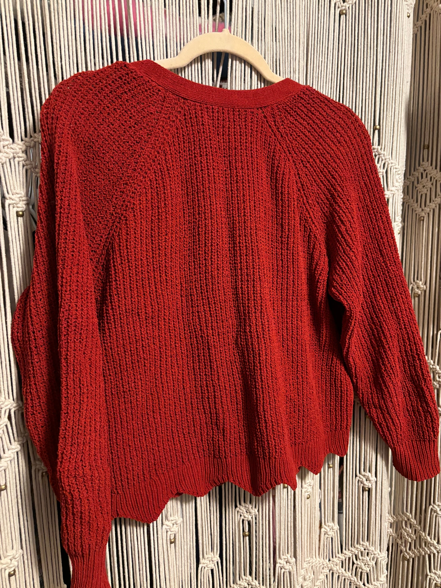 Red Cardigan (M)