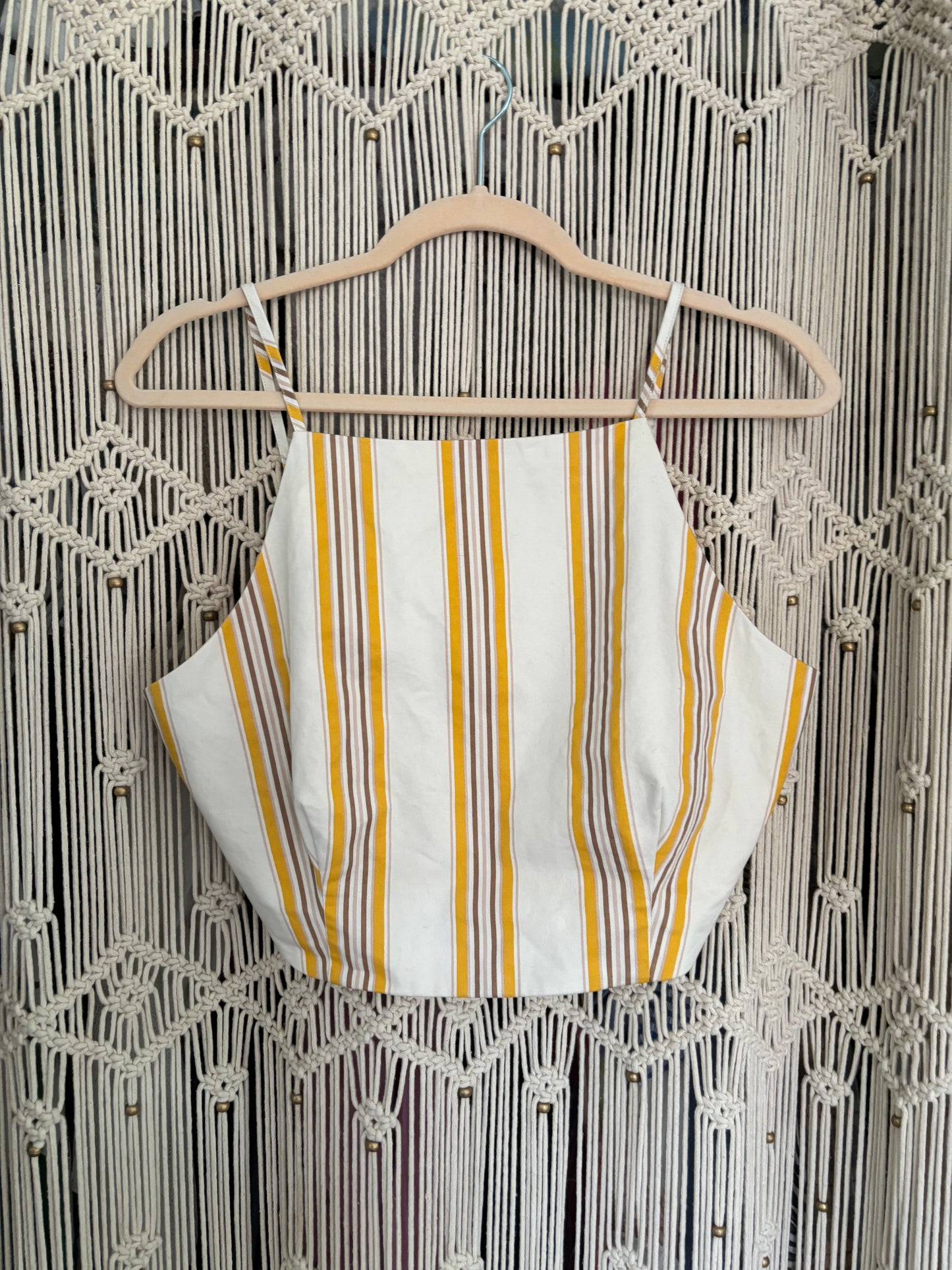 Abercrombie Yellow Stripe Tank Top (M)