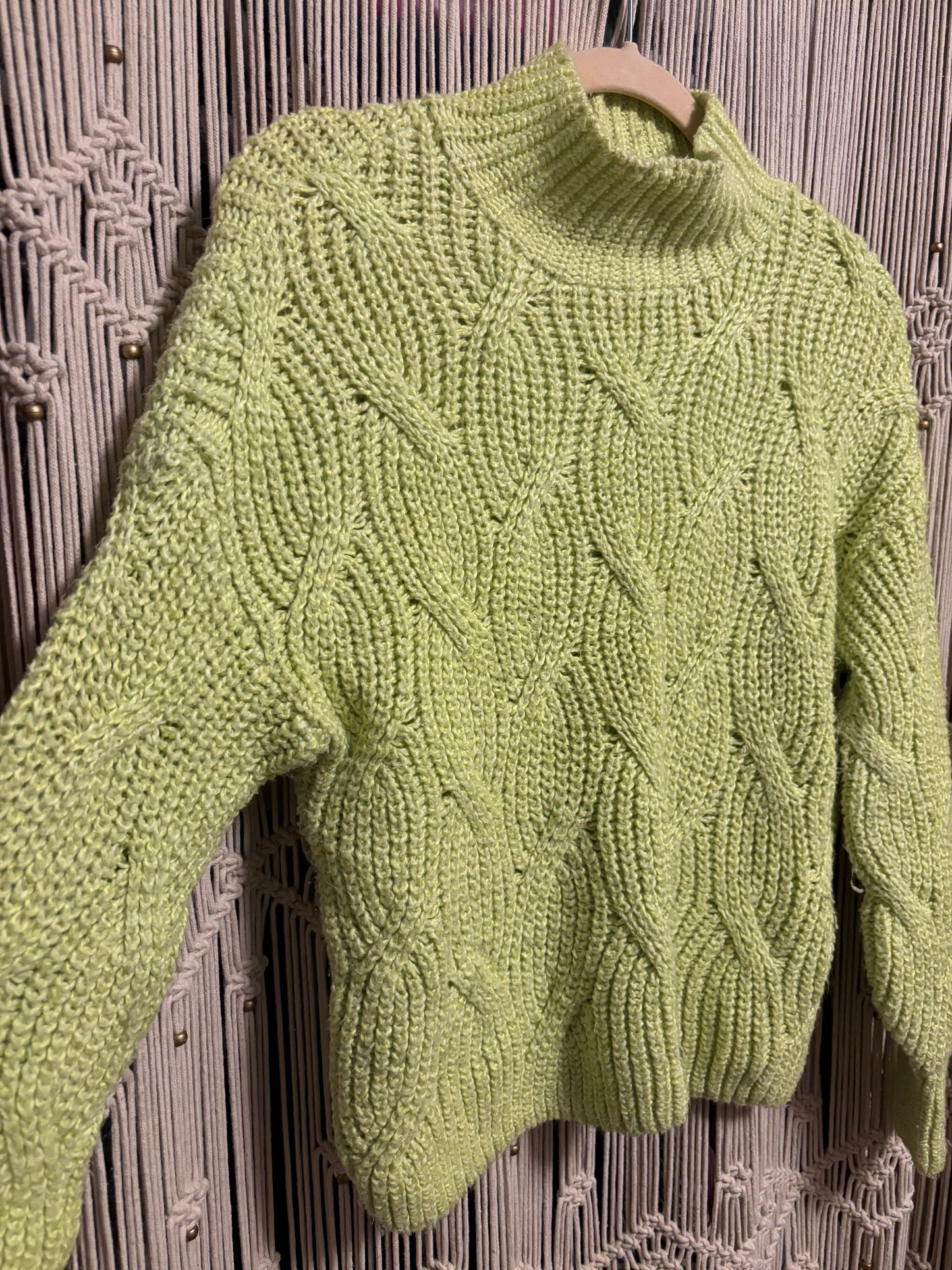 Lime Green Sweater (S)