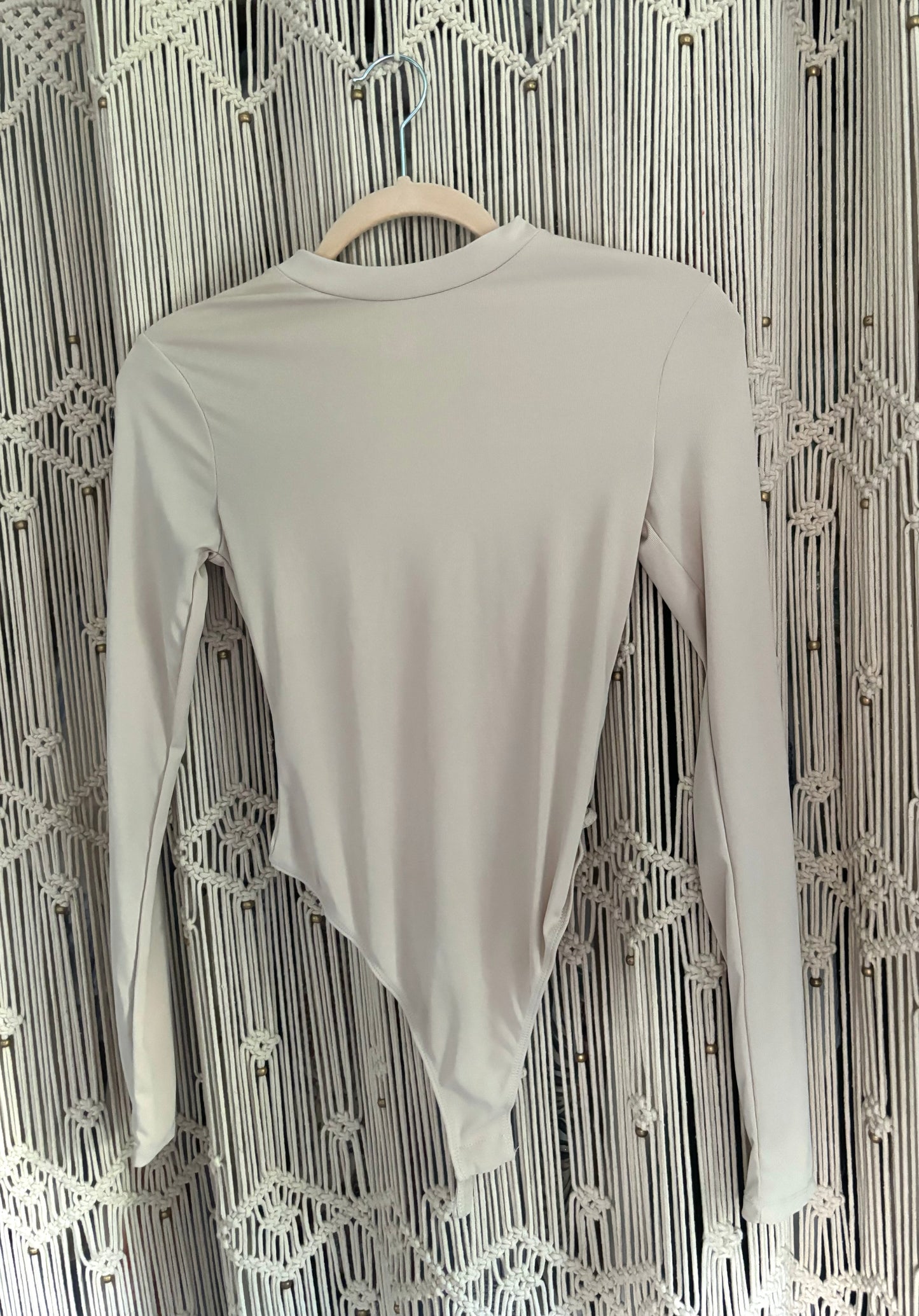 Nude Long Sleeve Body Suit (XS)