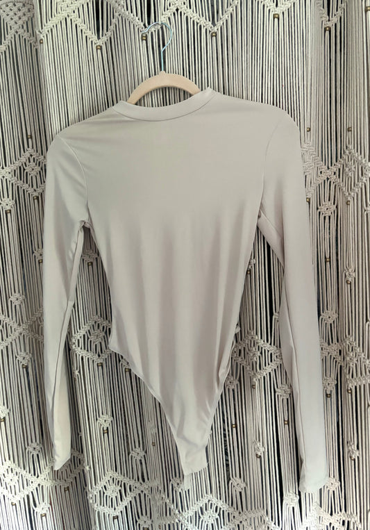 Nude Long Sleeve Body Suit (XS)