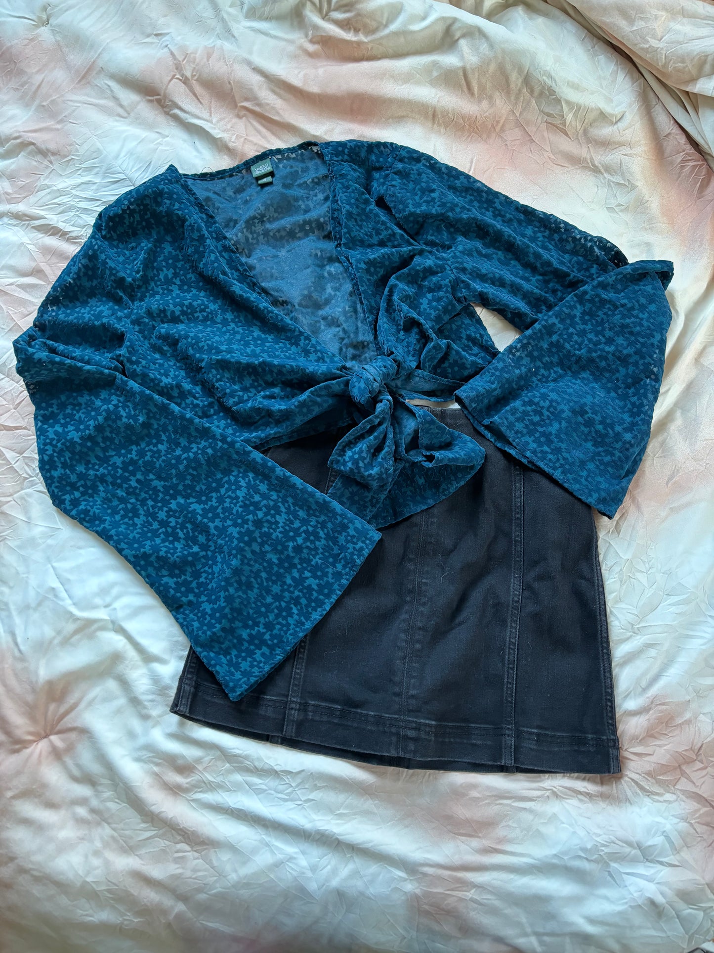 Long Sleeve Blue Top (XS)