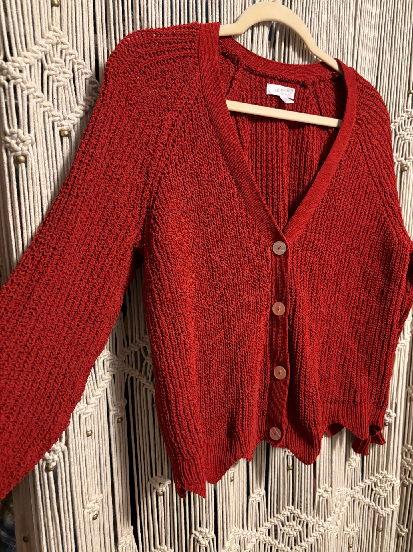 Red Cardigan (M)