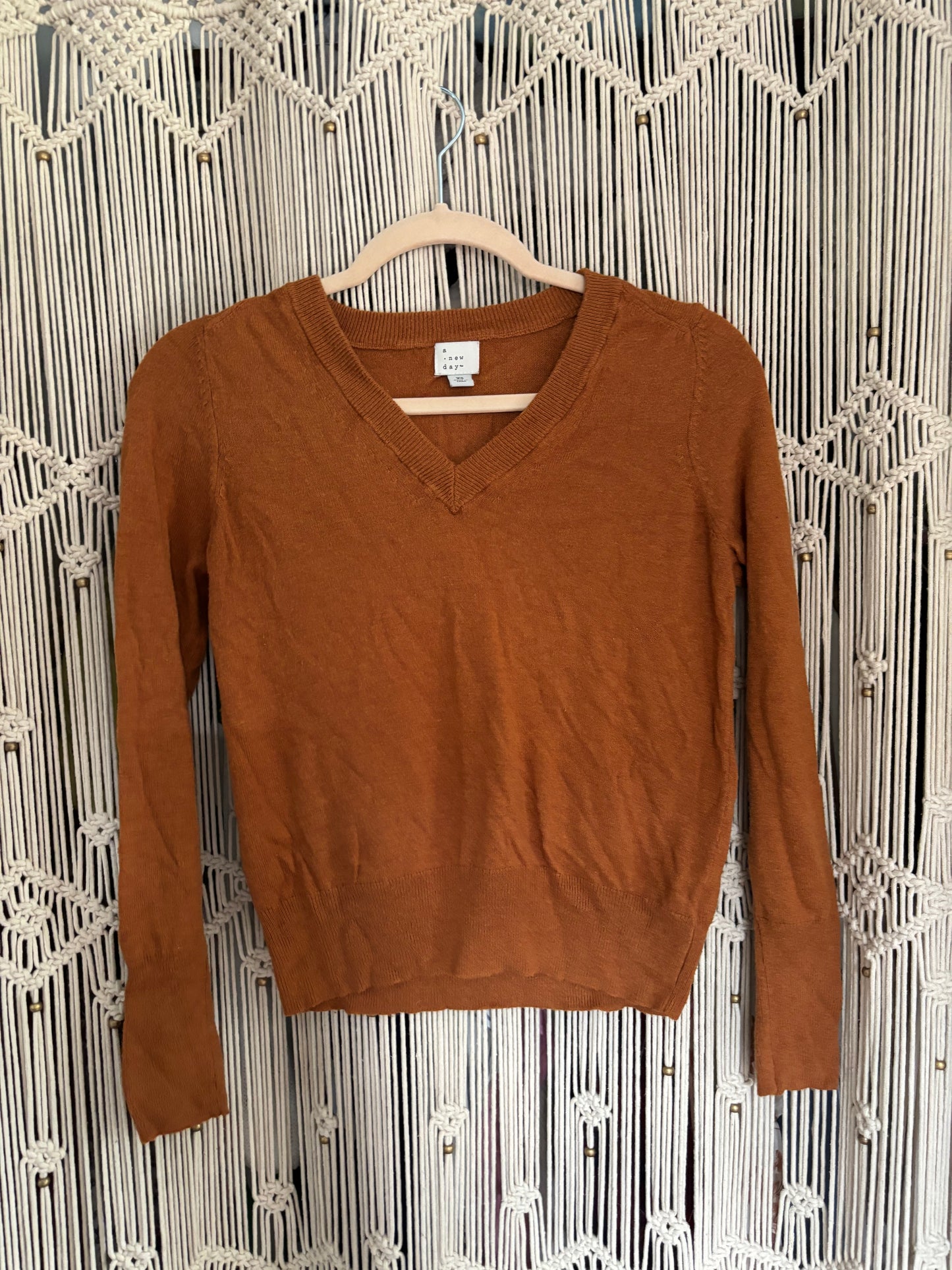 Burnt Orange Sweater (XS)