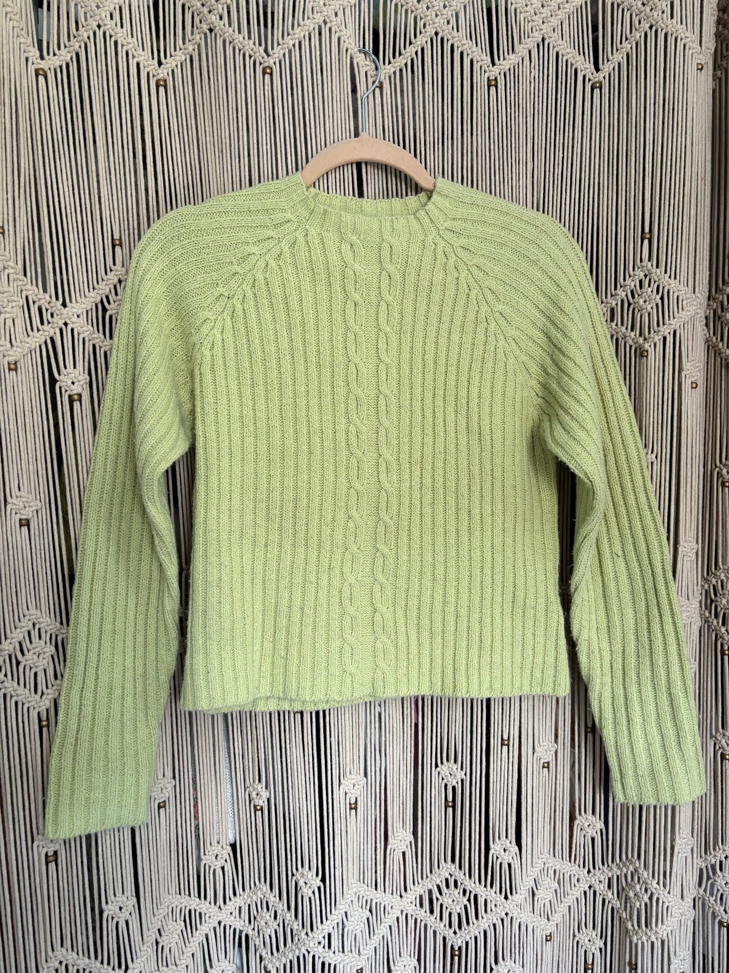 Green Mock Neck Sweater (S)