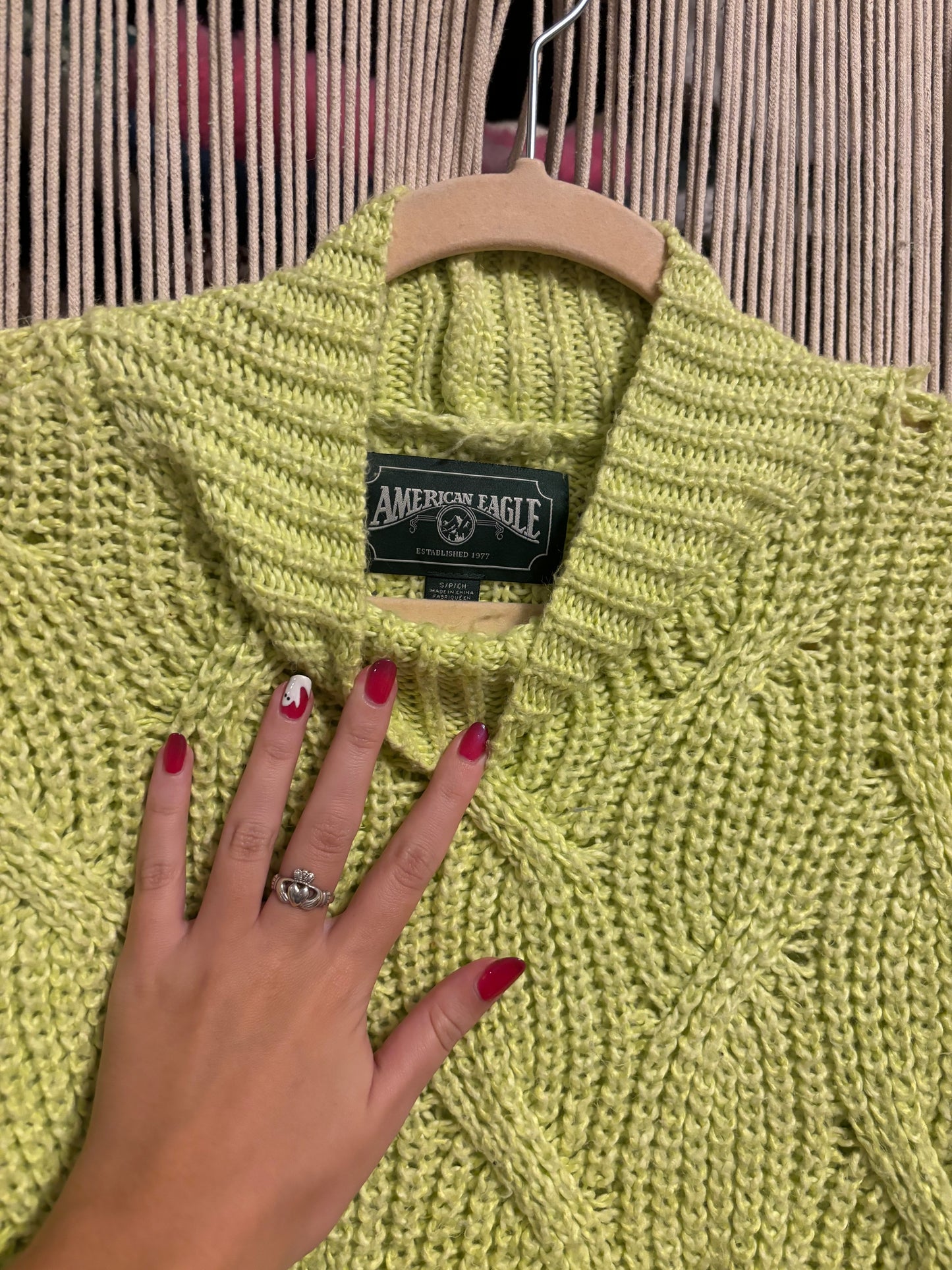 Lime Green Sweater (S)