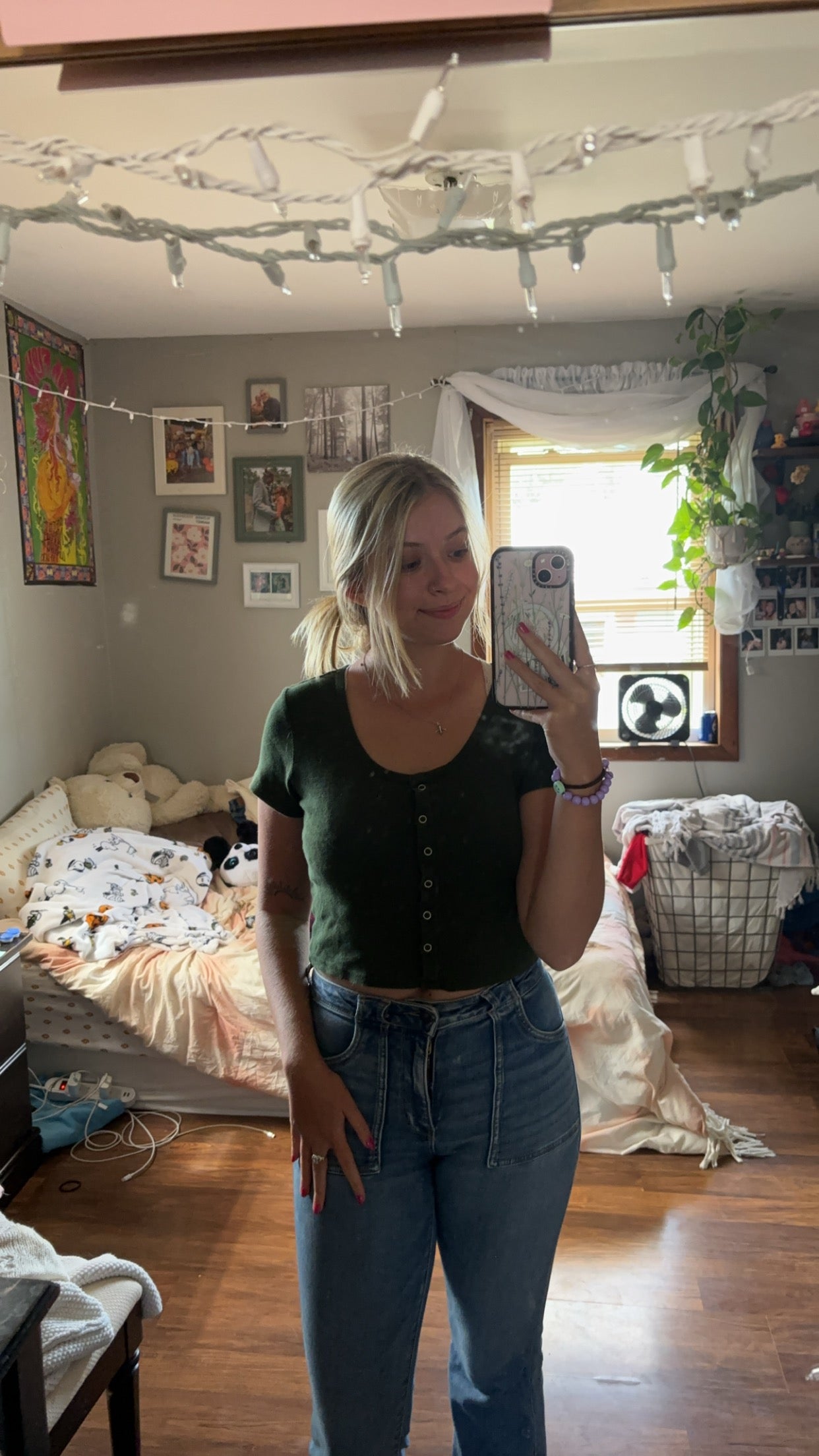 Green Crop Top (S)