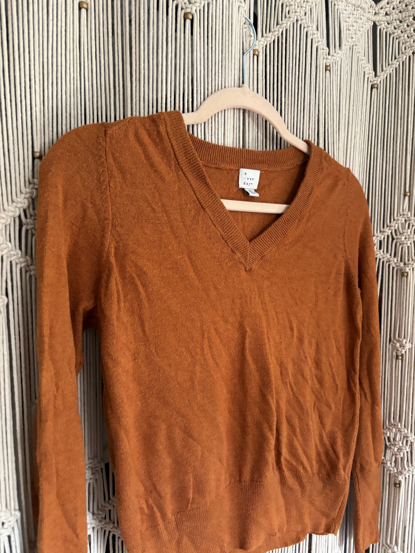 Burnt Orange Sweater (XS)