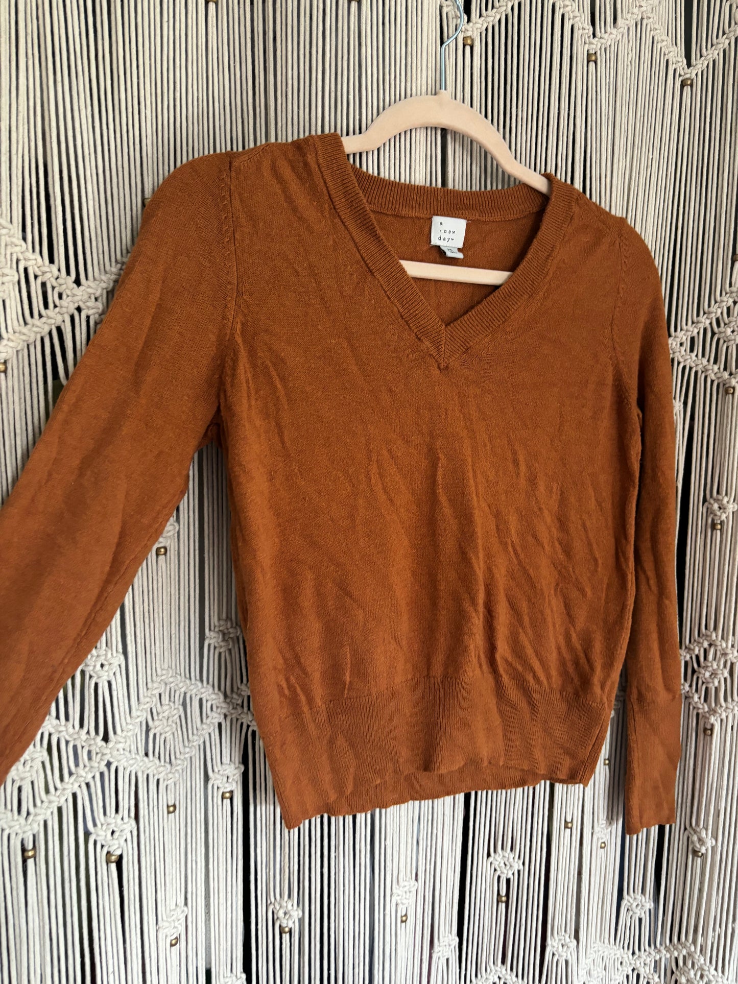 Burnt Orange Sweater (XS)