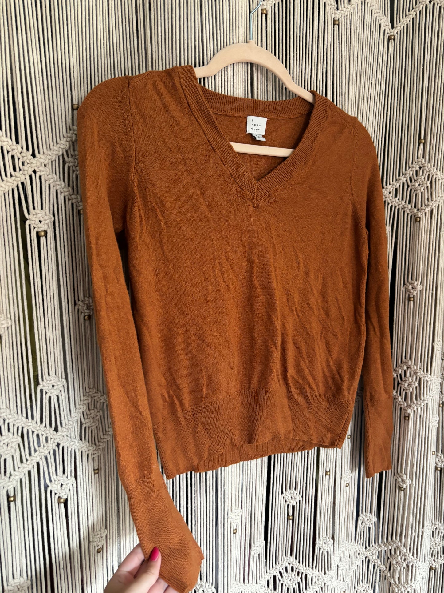 Burnt Orange Sweater (XS)