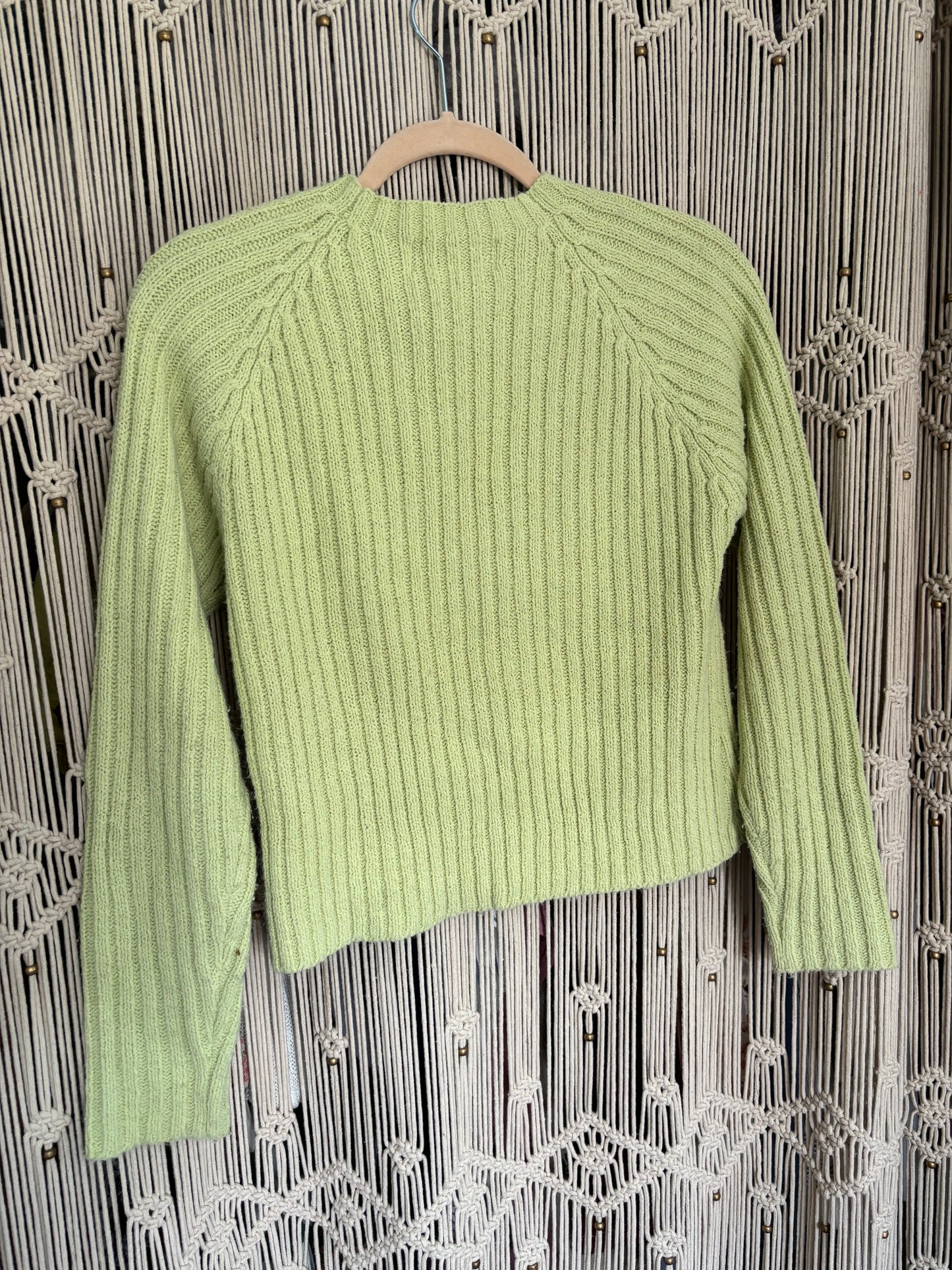 Green Mock Neck Sweater (S)