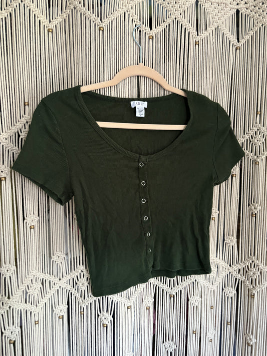 Green Crop Top (S)