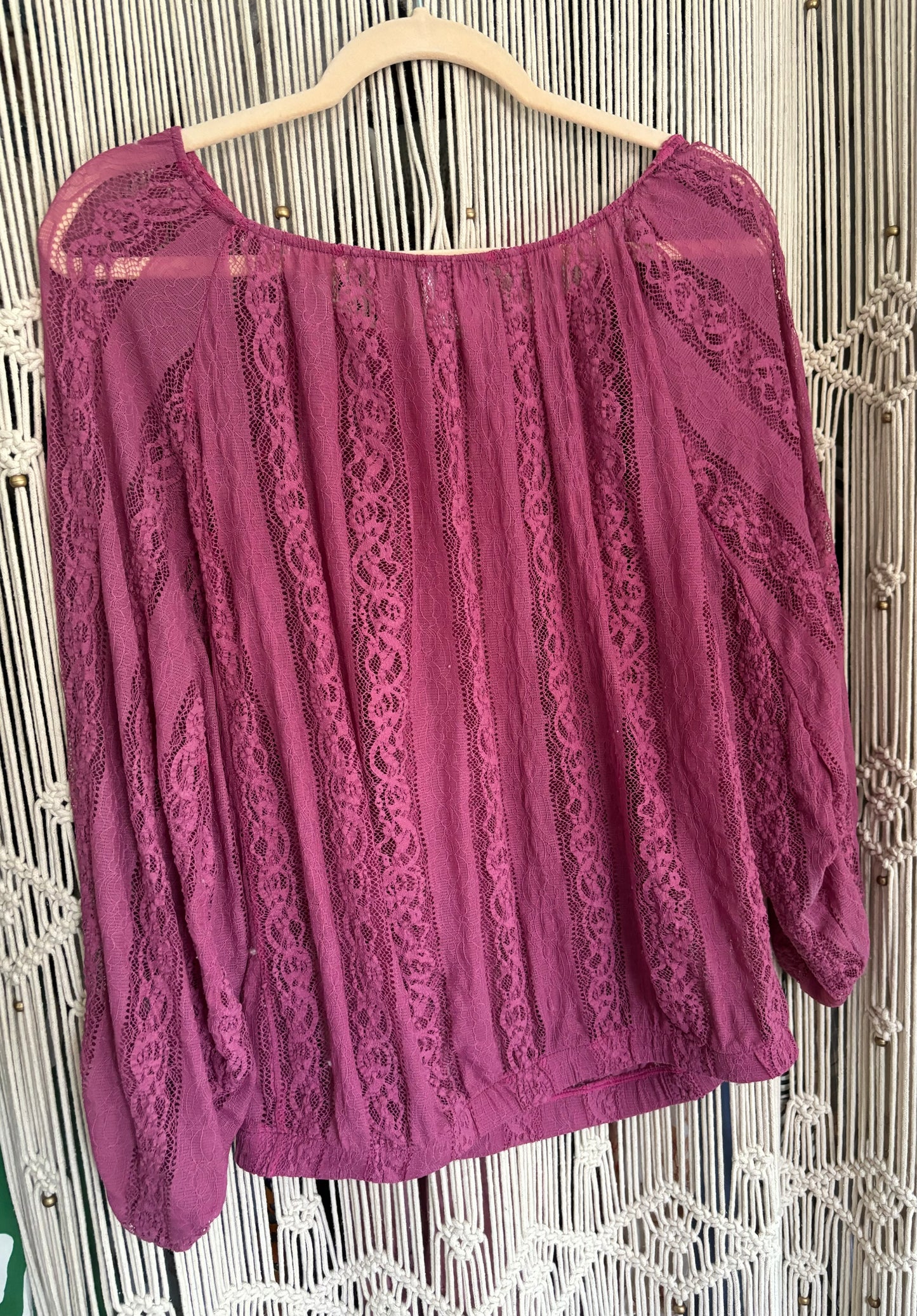 Pink Lace Top (S)