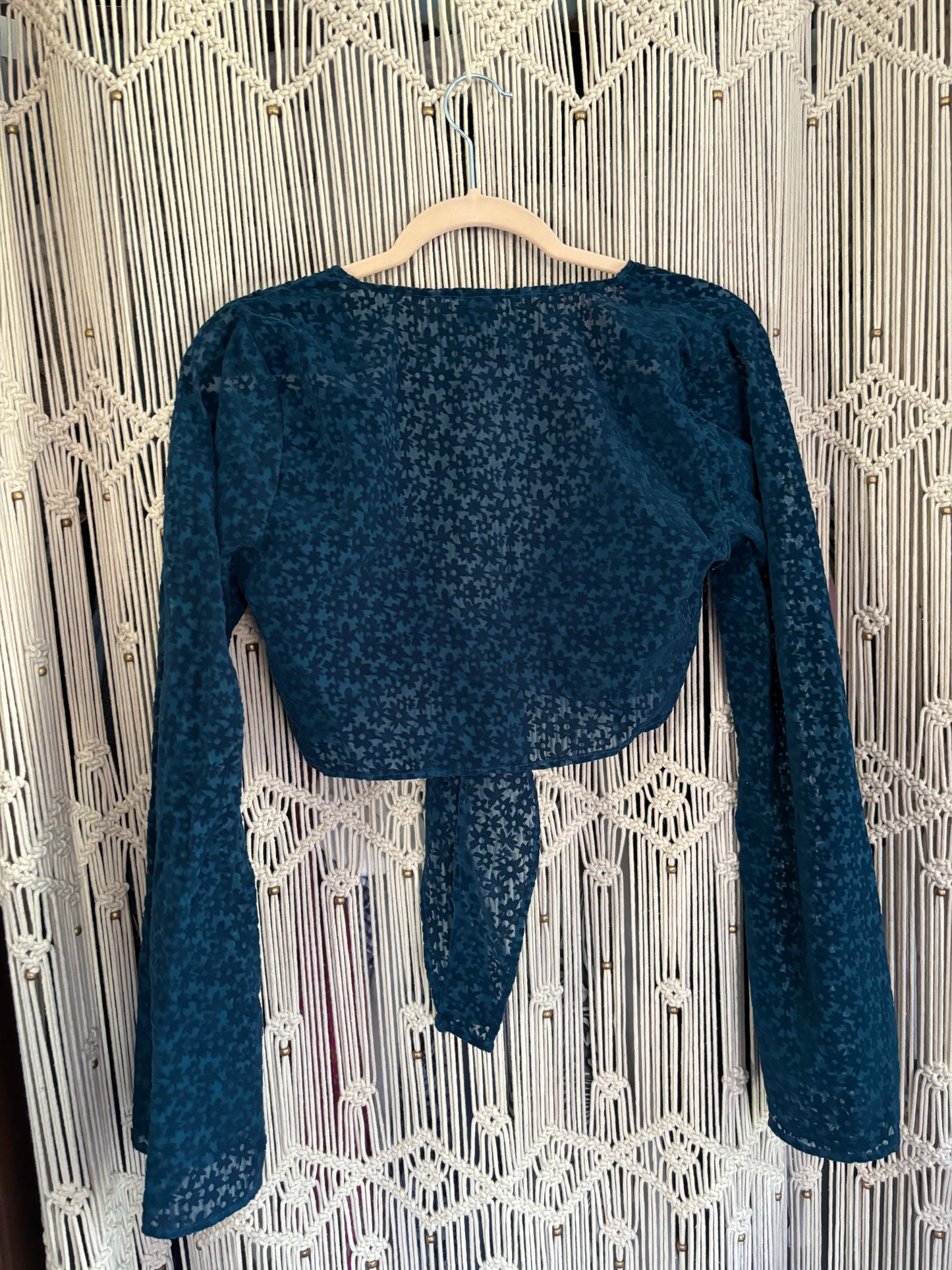 Long Sleeve Blue Top (XS)