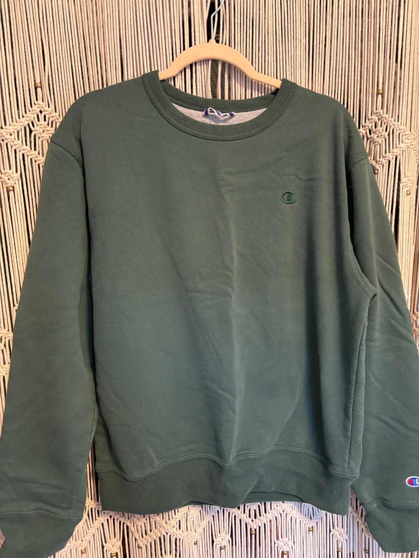 Green Champion Crew Neck (M)