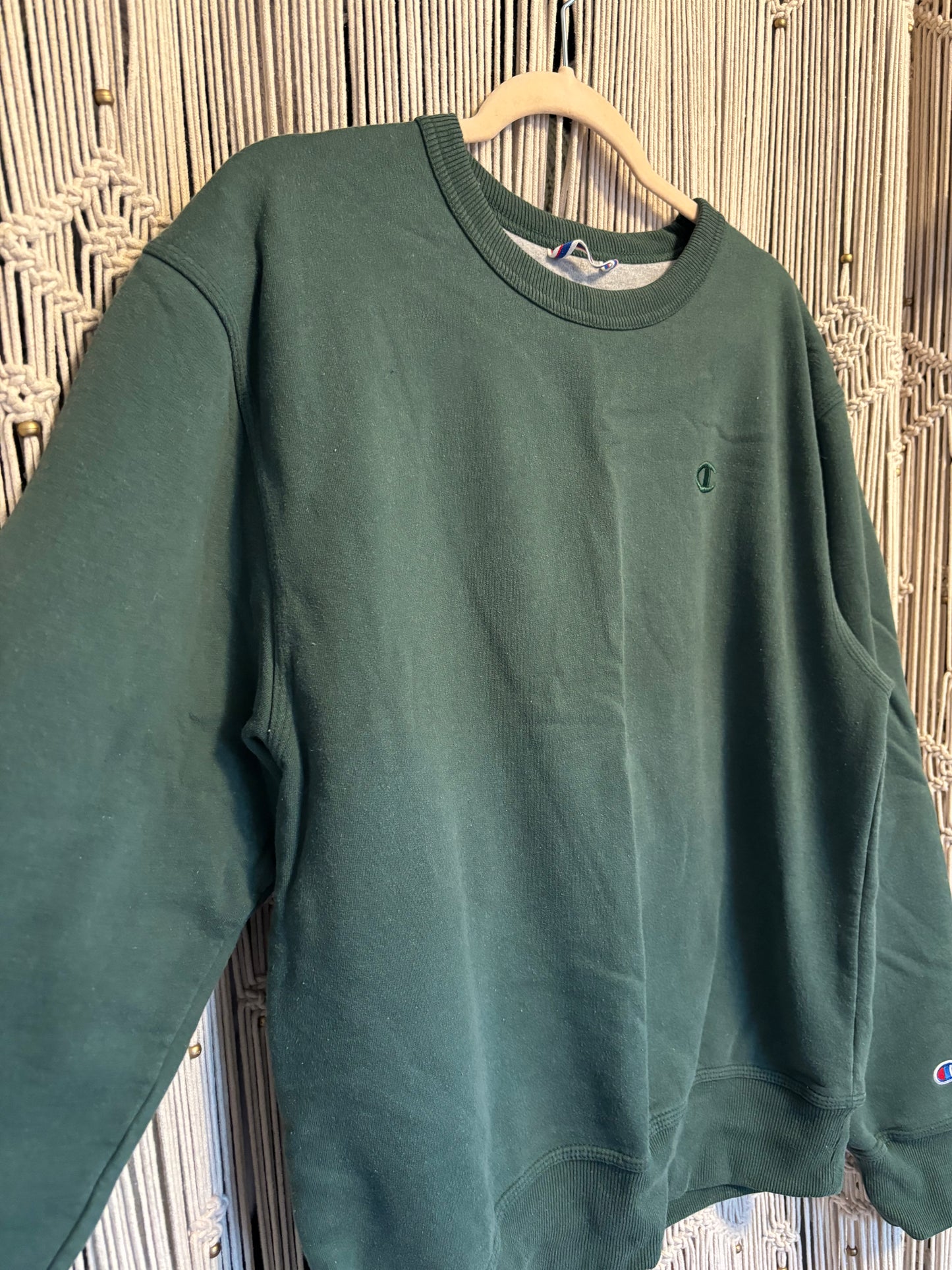 Green Champion Crew Neck (M)