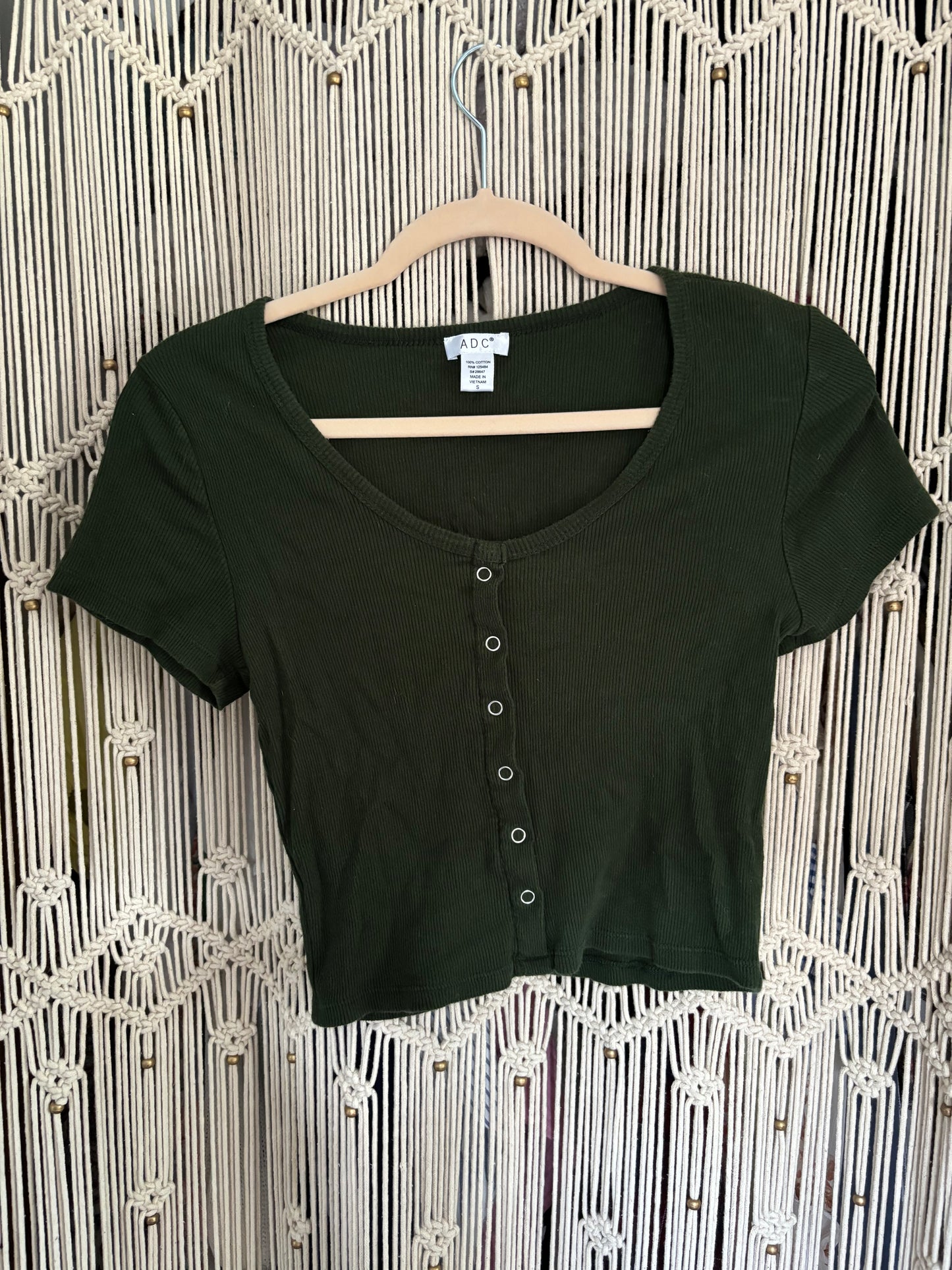 Green Crop Top (S)